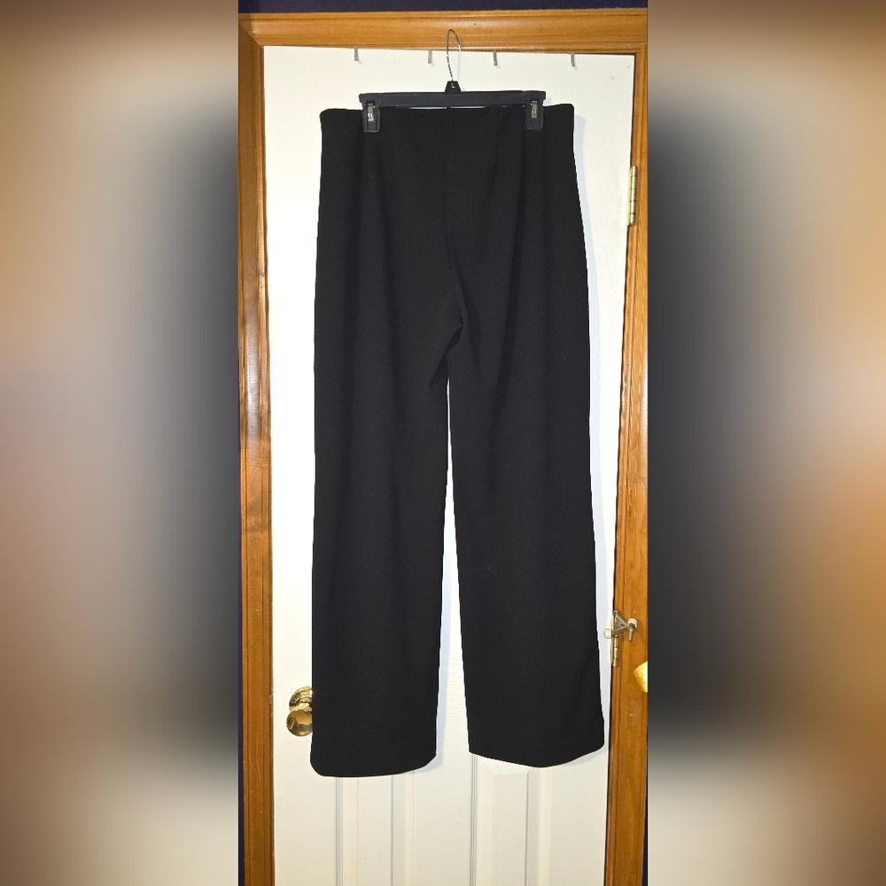 Black Wide-Leg Women's Pants